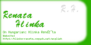 renata hlinka business card